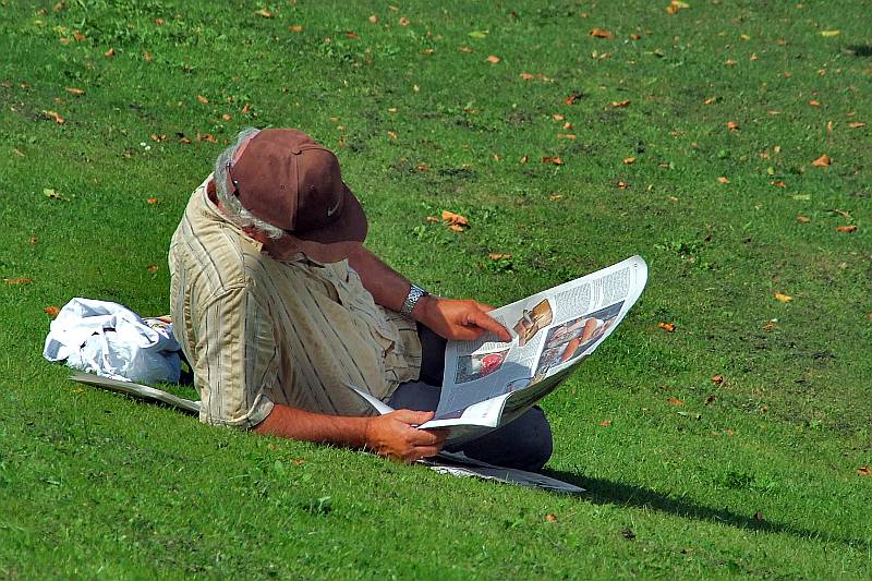 Wolfgang Hartwig " Zeitungsleser"